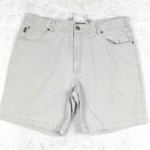 Cabela's Mens‎ Shorts Light Gray Canvas Hiking Outdoor Relaxed Fit Workwear 40